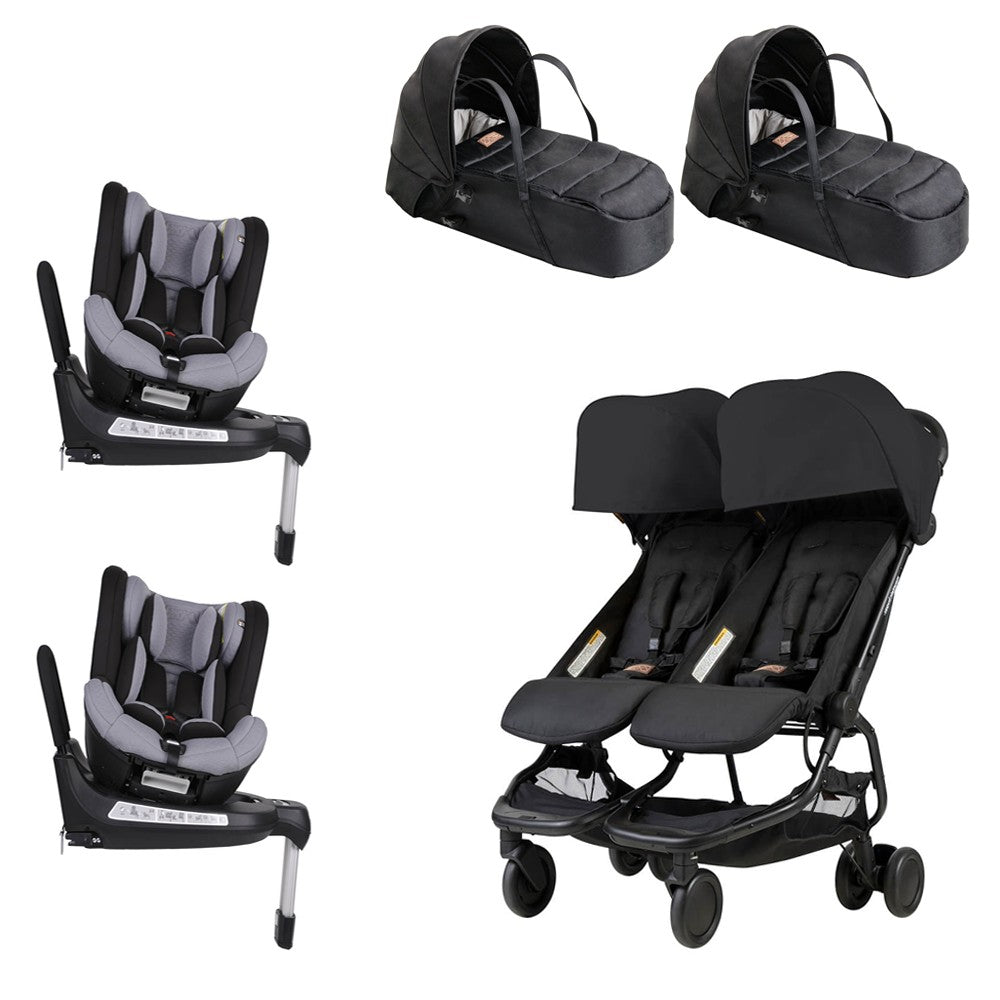 PACK I-SIZE Gemelar Mountain Buggy Nano Duo con 2 Sillas Auto