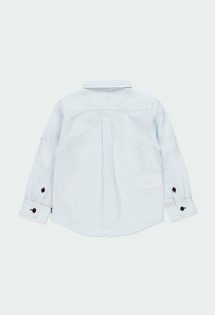 Camisa lino Boboli manga larga listada