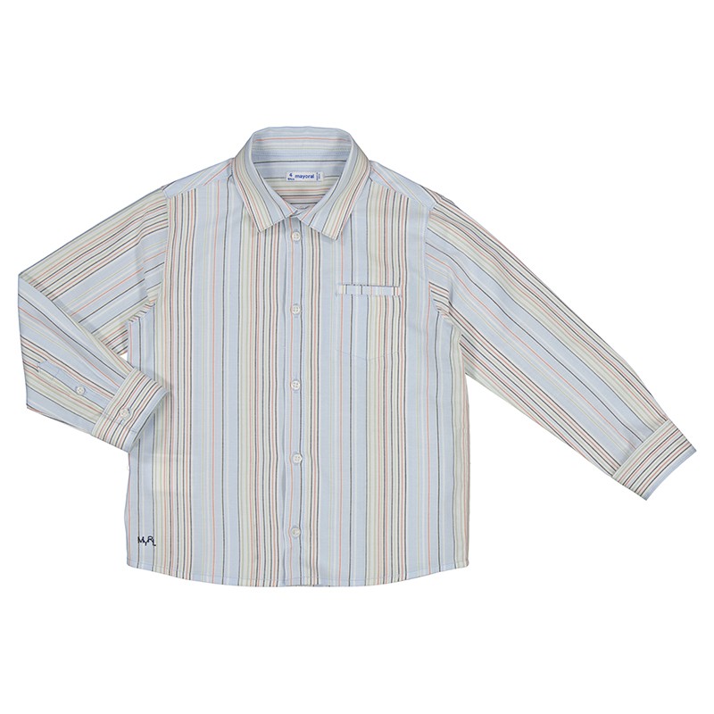 Camisa Mayoral manga larga oxford rayas