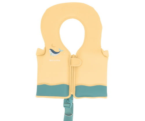 Chaleco Flotador Aprendizaje Monnëka Whale Teal 1-2 Años