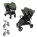 Coche Gemelar Valco Baby SLIM TWIN con bicis
