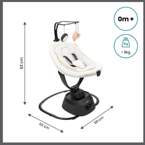 Hamaca eléctrica Babymoov SWOON Evolution Curl white