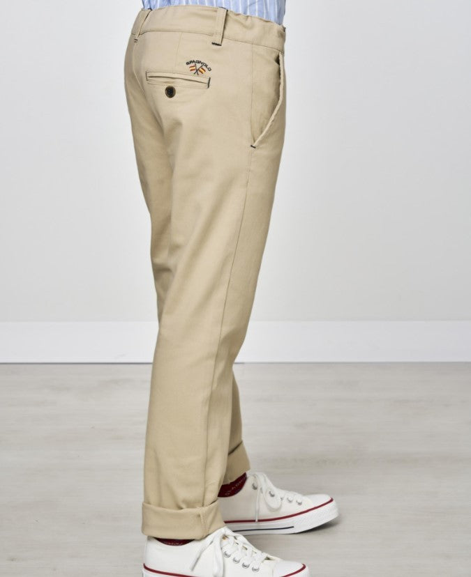 Pantalon chino Spagnolo gabardina elastan 4777