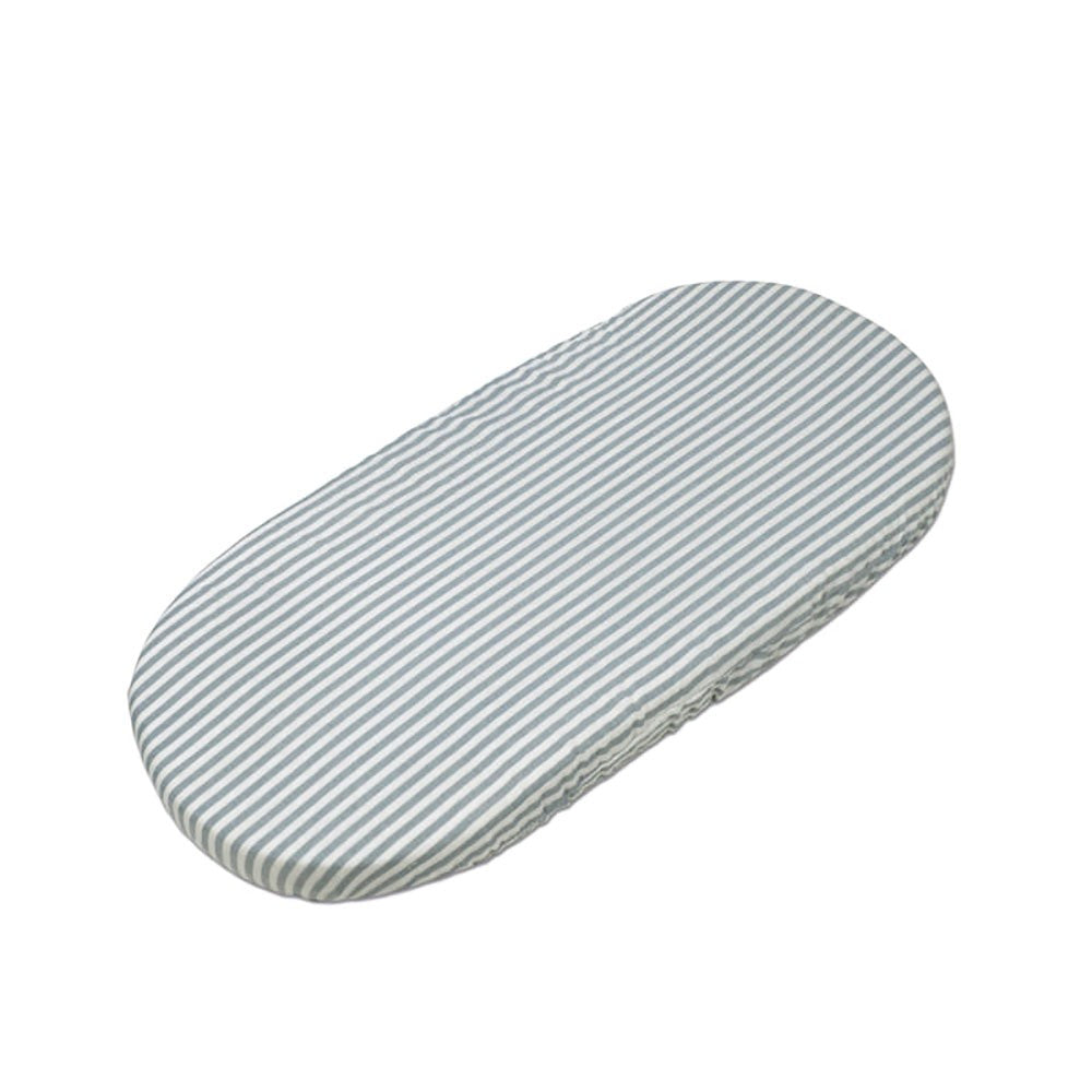 Funda Colchón Cuco Rayas+ Muselina Vichy Walking Mum Praliné