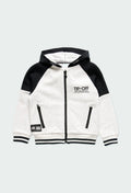 Chaqueta felpa piqué Boboli con capucha