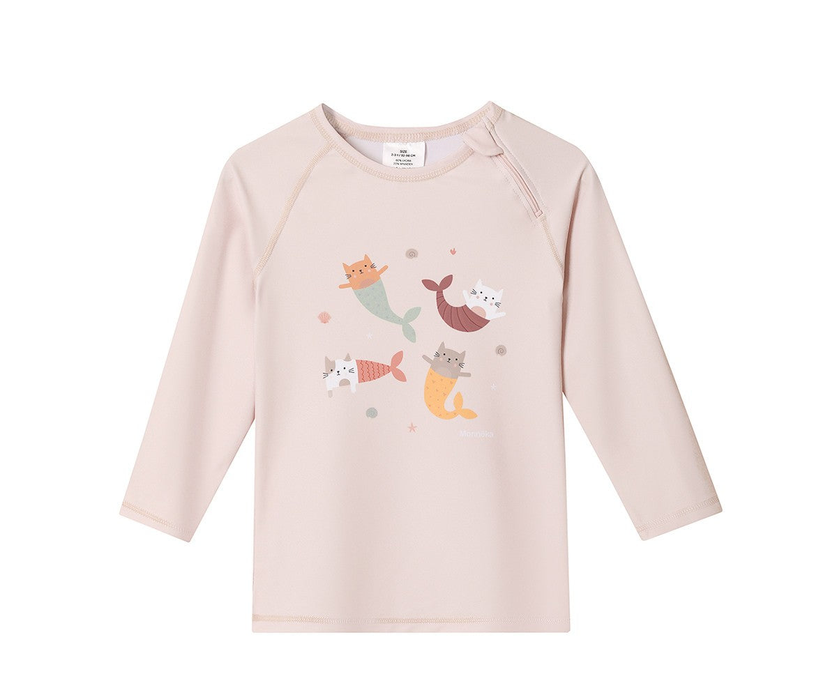 Camiseta Protección Solar Monnëka Manga larga Mermaid Cats