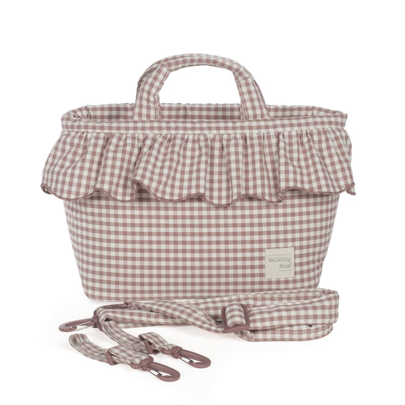 Bolsa Canastilla Walking Mum Praliné Vichy