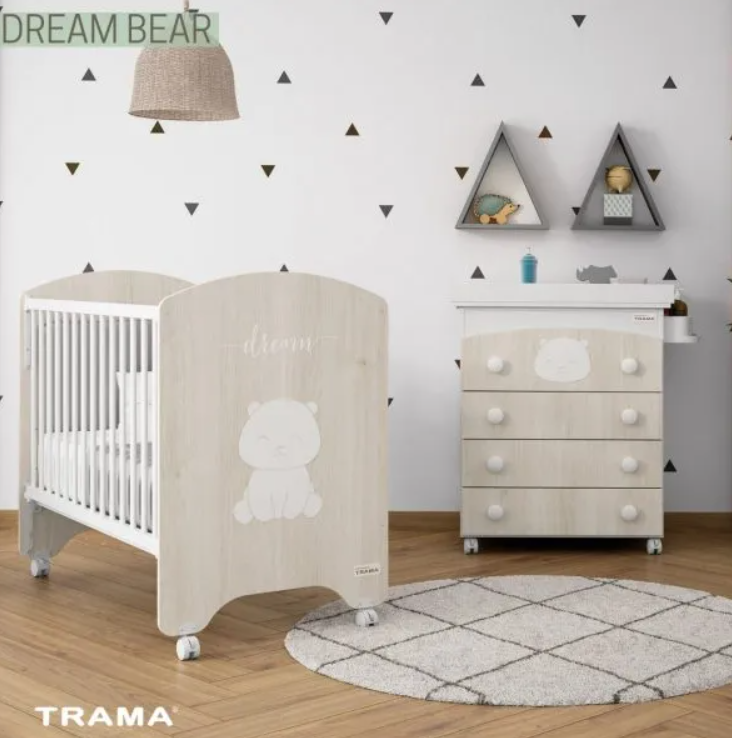 Cuna Trama Dream Bear con colchón opcional