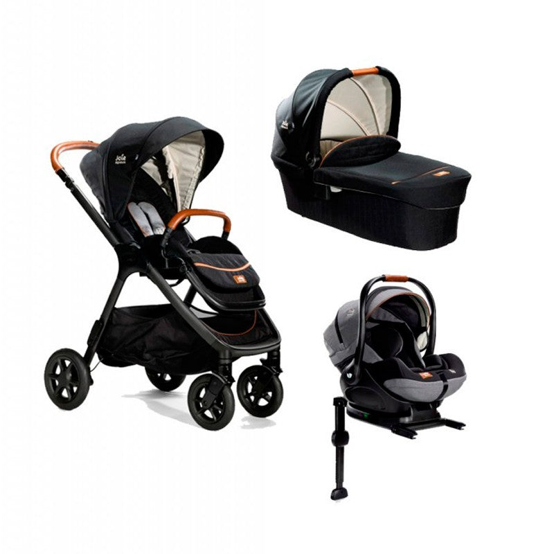 Cochecito Trio Joie Finiti Signature con base Fix y plástico de lluvia