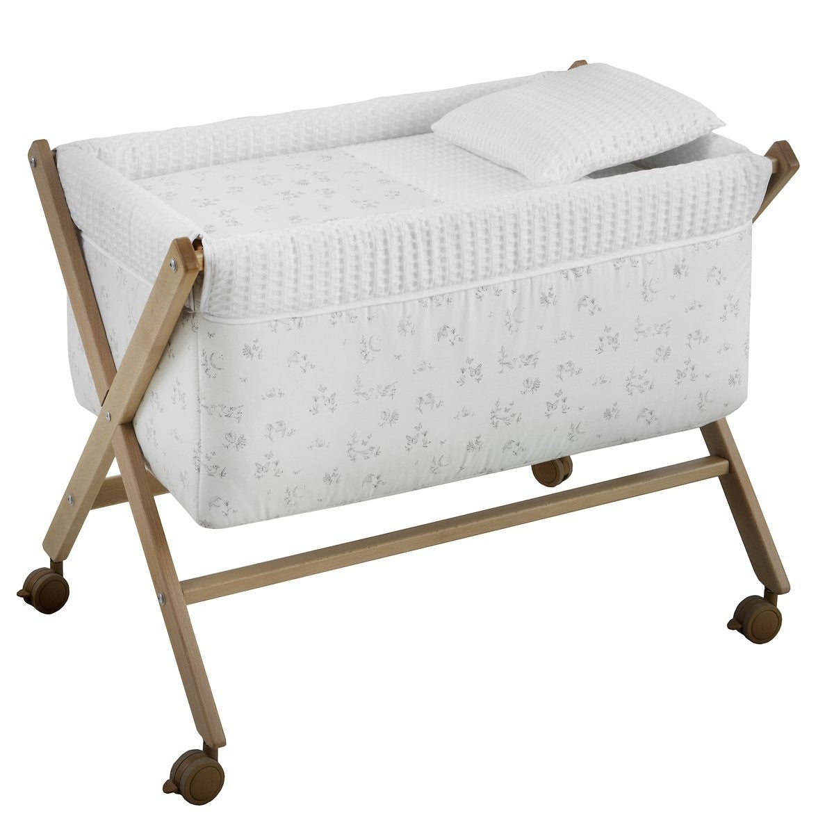 Minicuna tijera madera natural Cambrass Merlo