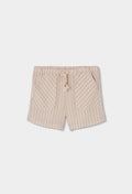 Bermudas Boboli en lino listada