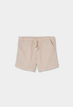 Bermudas Boboli en lino listada