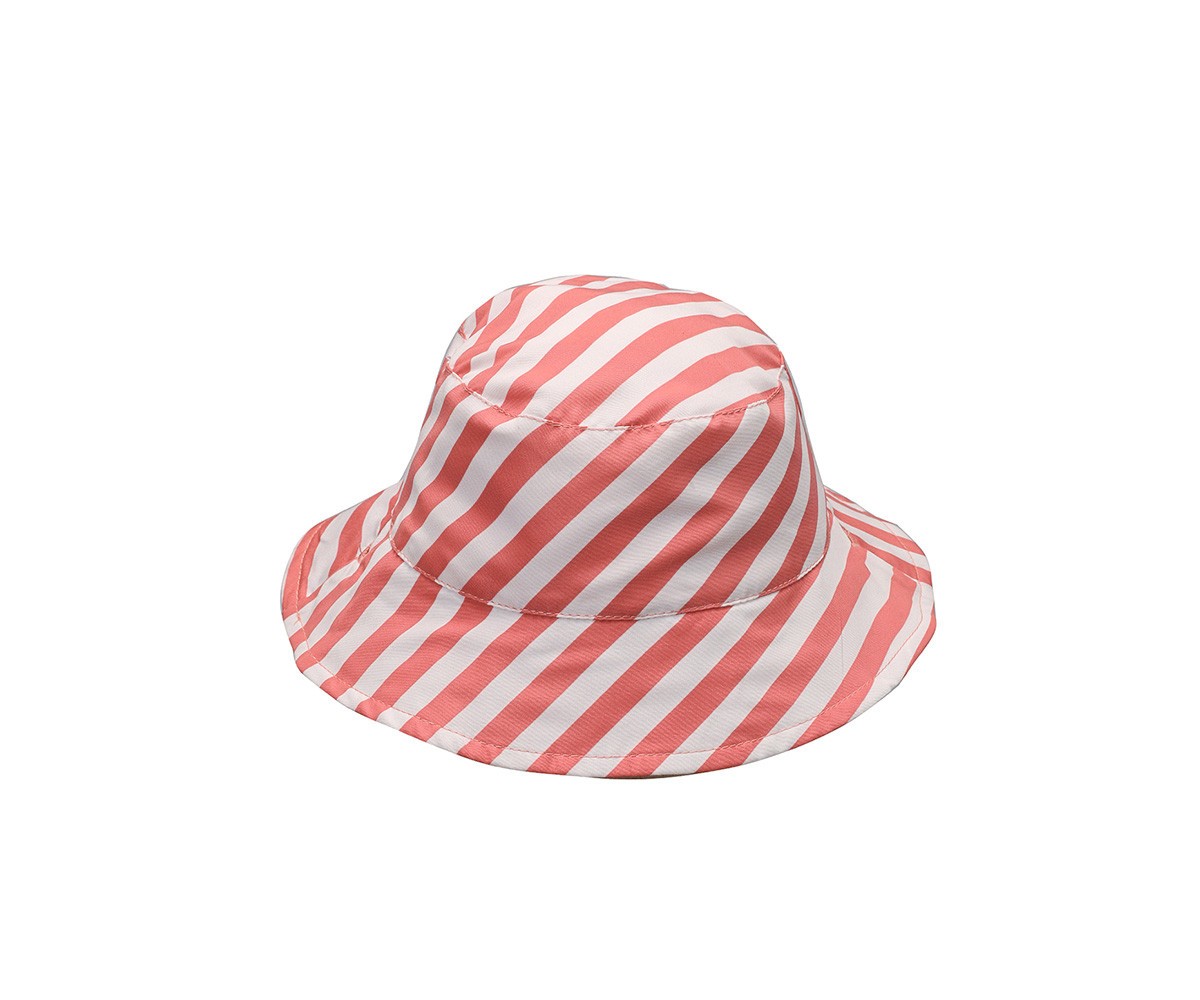 Gorro Reversible Monnëka Stripes Bloom & Blush
