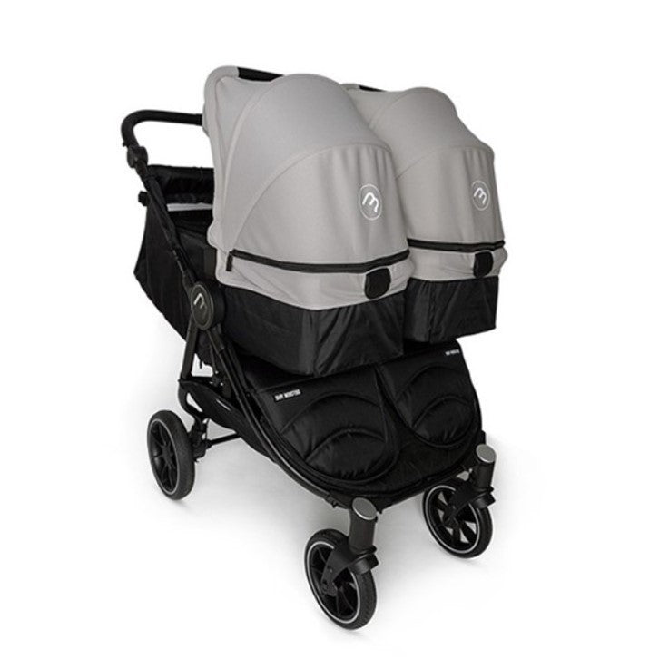Cochecito Gemelar Baby Monsters Easy Twin 4 con 2 capazos