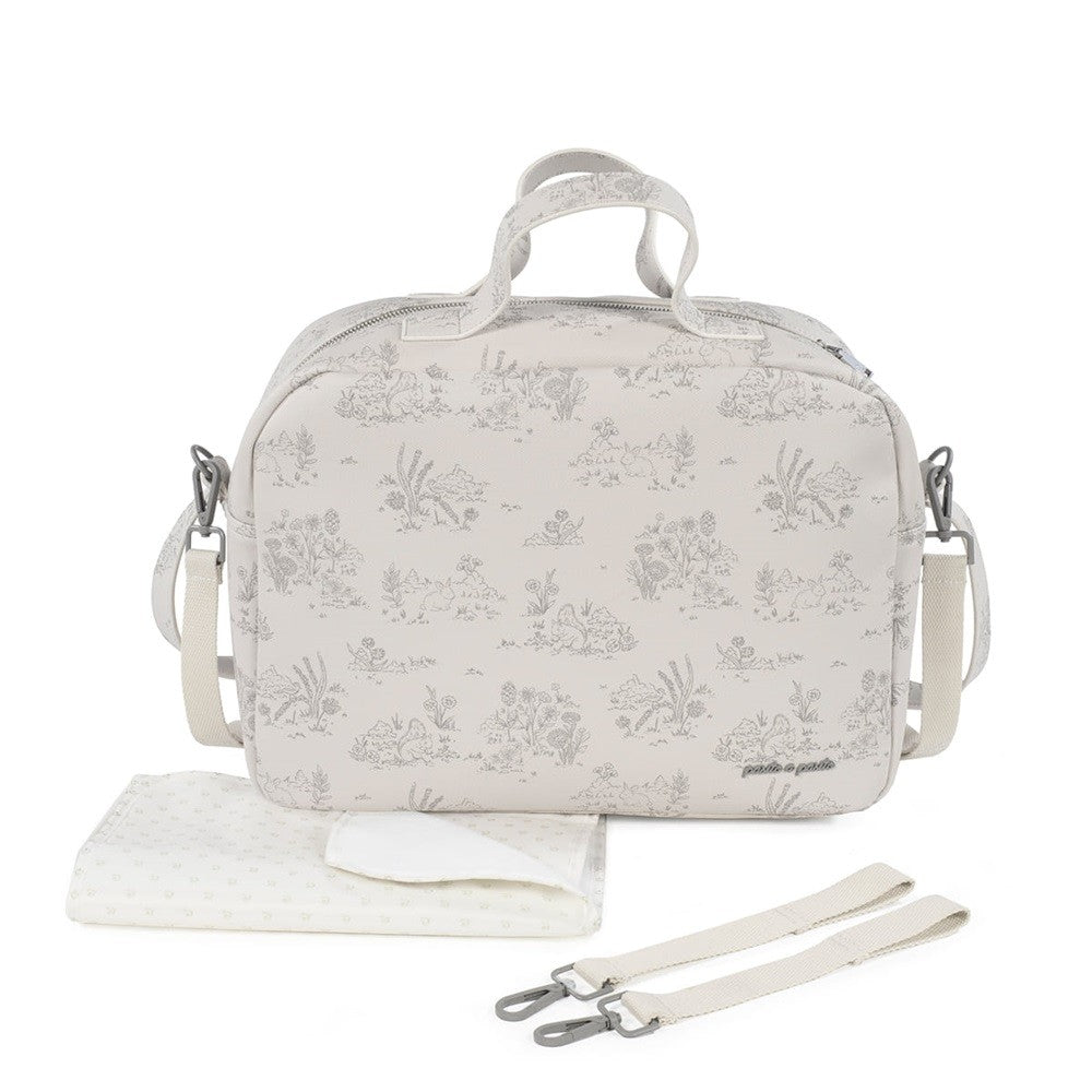 Bolsa canastilla Pasito a Pasito Toile de Jouy