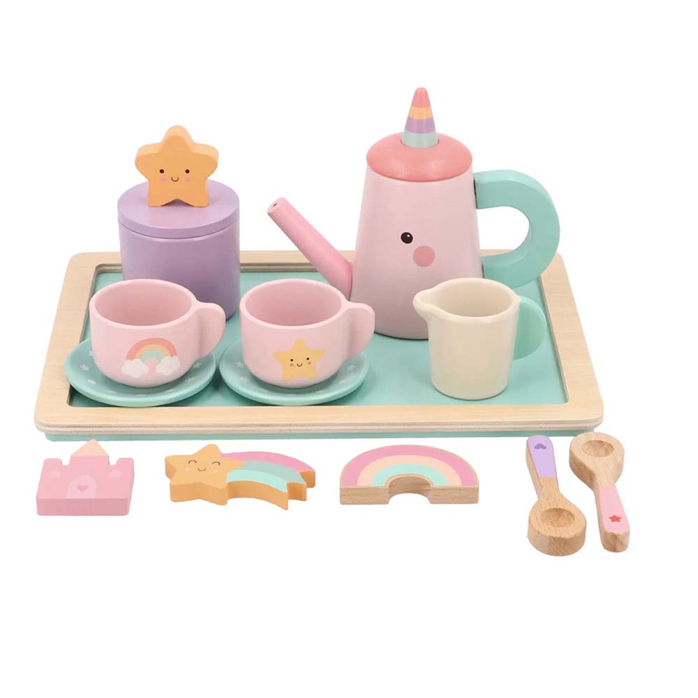 Set de té de madera Monnëka Magic World