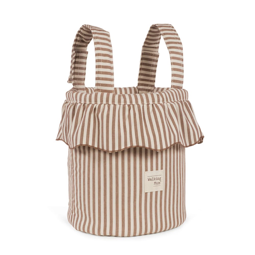 Bolso Bucket Walking Mum Praliné Rayas