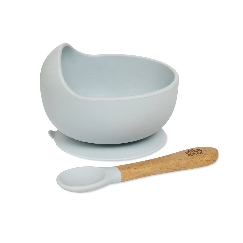 Cuenco Interbaby silicona con cuchara y ventosa