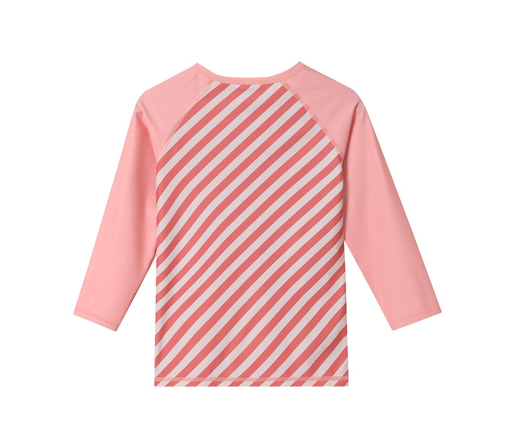 Camiseta Protección Solar Monnëka Manga larga Stripes Bloom & Blush