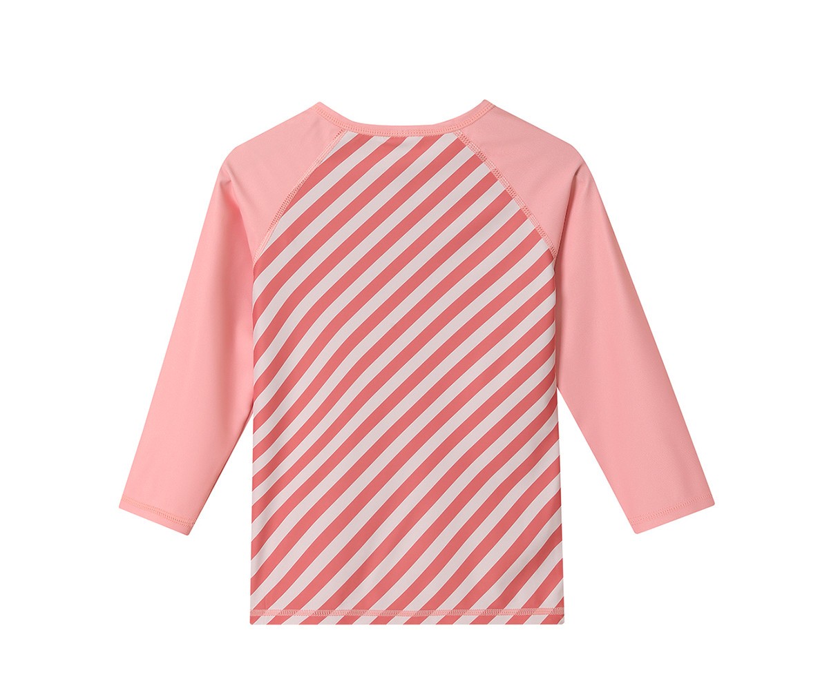 Camiseta Protección Solar Monnëka Manga larga Stripes Bloom & Blush