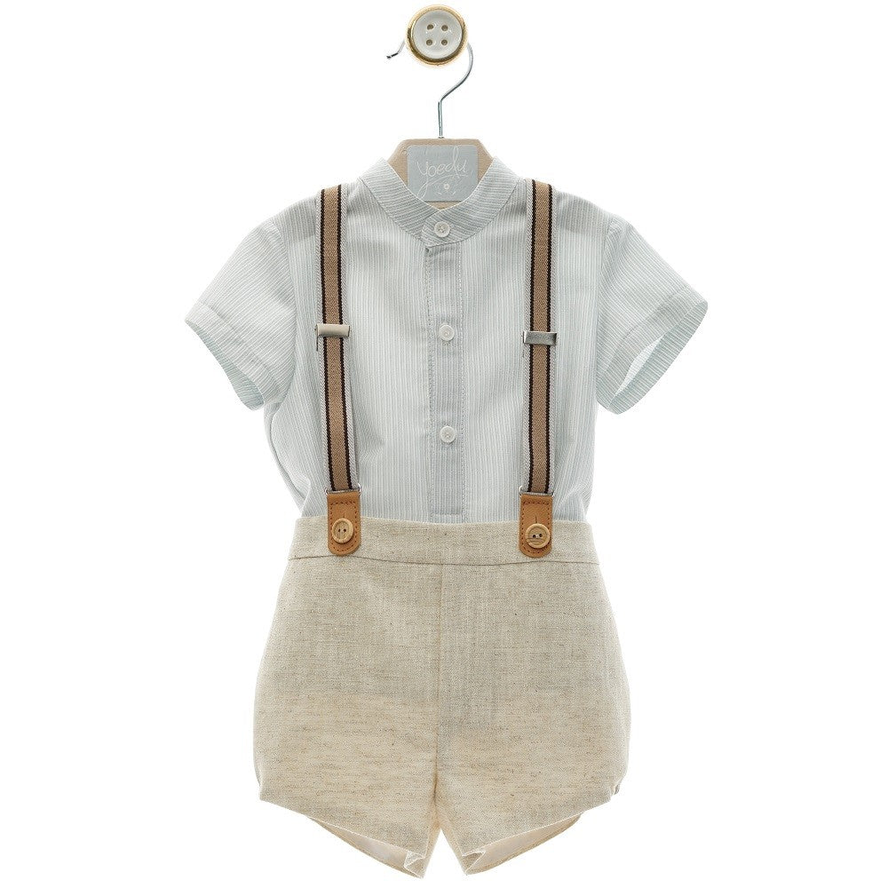 Conjunto Bebé Yoedu Dulcinea con tirantes