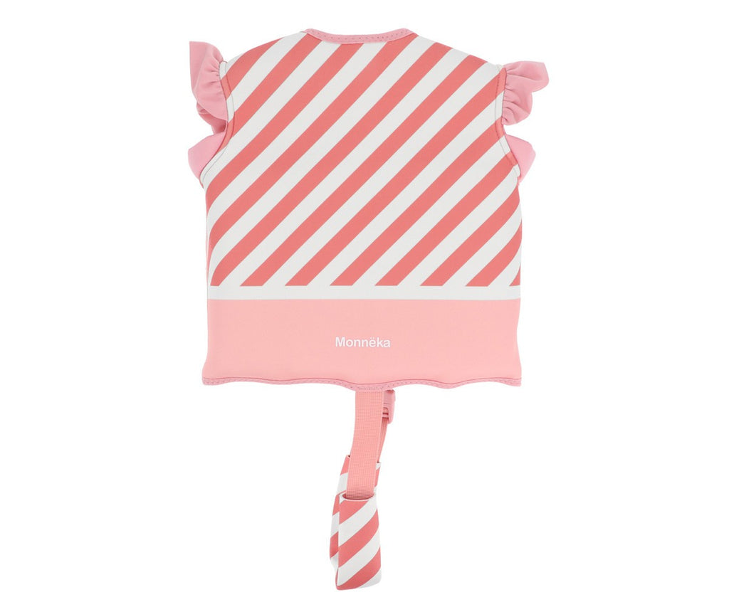 Chaleco Flotador Aprendizaje Monnëka Stripes Bloom & Blush