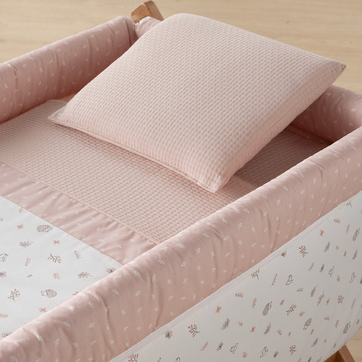 Minicuna tijera madera blanca Cambrass Calma