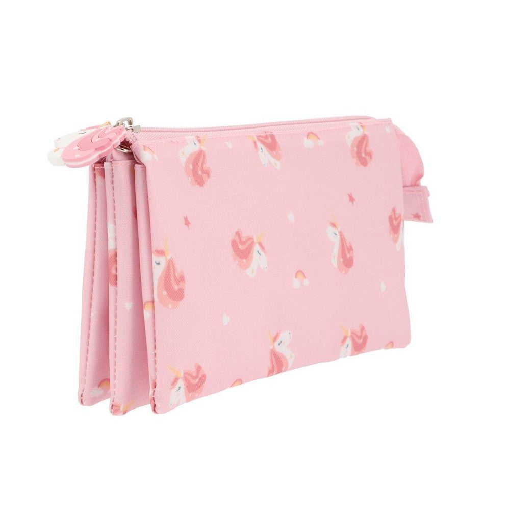 Estuche Con 3 Compartimentos Tutete Magical Unicorn Personalizable