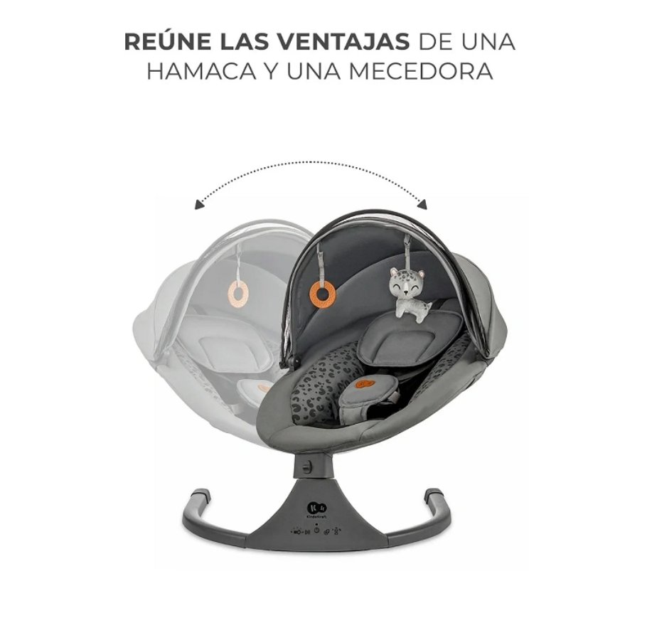 Hamaca electrica Kinderkraft LUMI 2 con mando a distancia