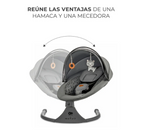 Hamaca electrica Kinderkraft LUMI 2 con mando a distancia