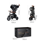 Triciclo plegable Qplay Rito Deluxe Negro
