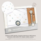 Triptico Cuna Estrella multicolor Luna+ Broche Interbaby