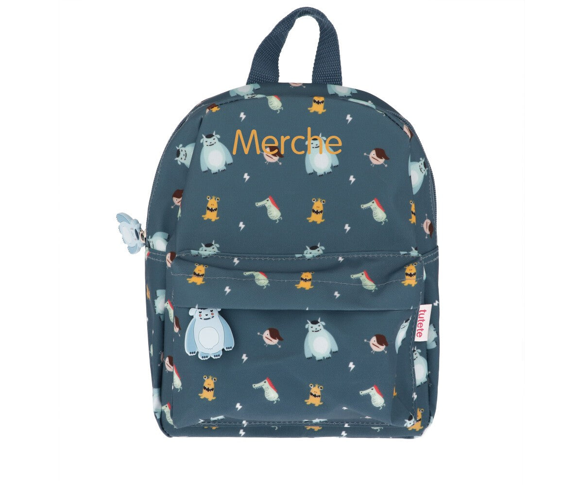 Mochila Tutete Infantil Little Monsters Personalizable
