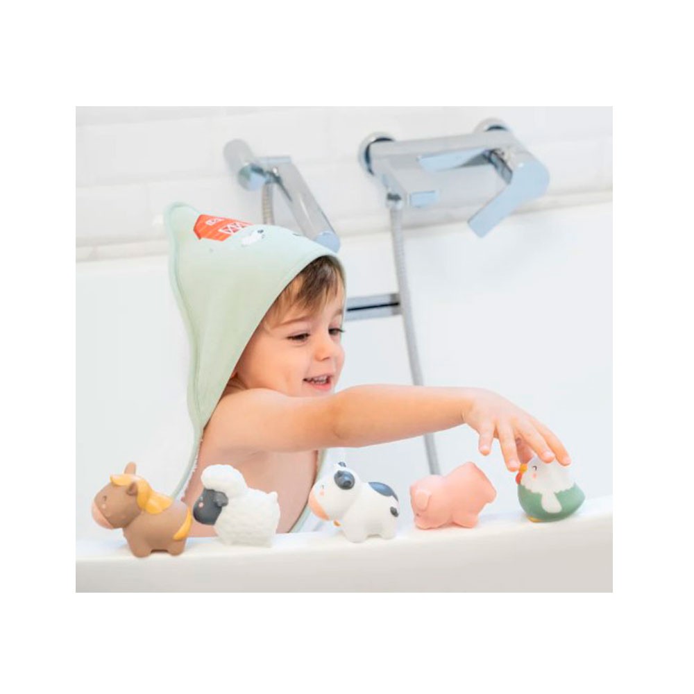 Set de 5 juguetes de baño Saro Funny Farm
