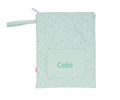 Bolsa Tutete Impermeable Grande Dots Sage Personalizable