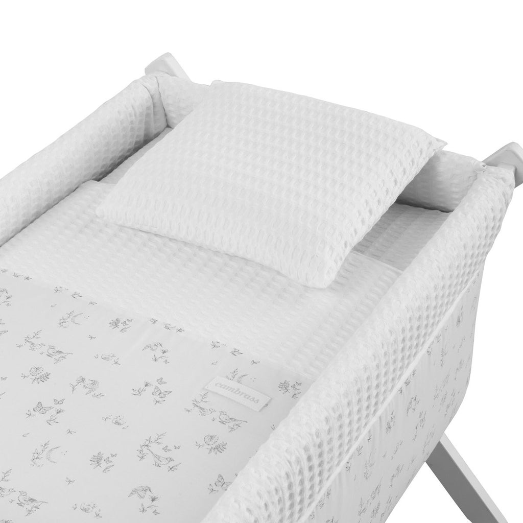 Minicuna tijera madera blanca Cambrass Merlo