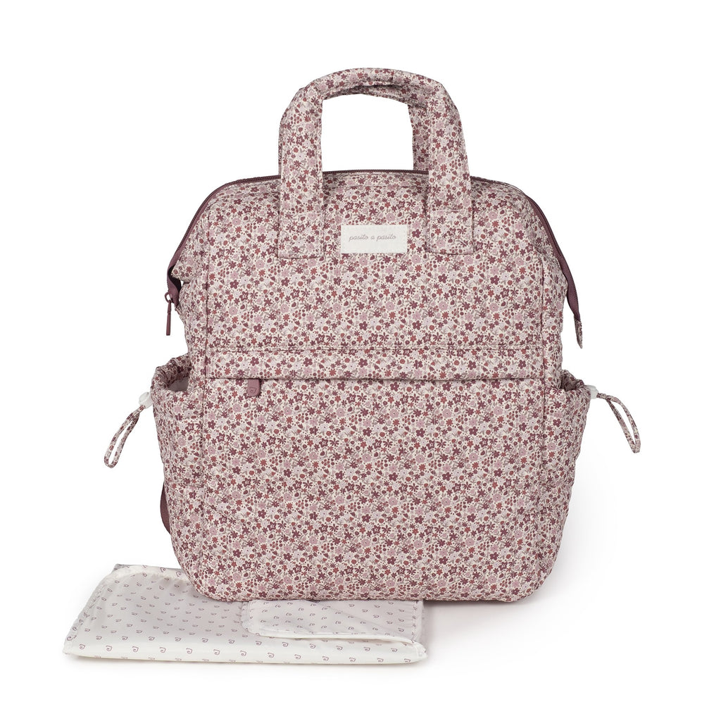 Mochila Pasito a Pasito Cherry Flores