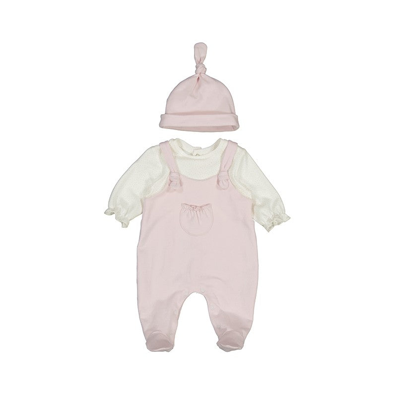 Pelele peto y gorro Mayoral felpa