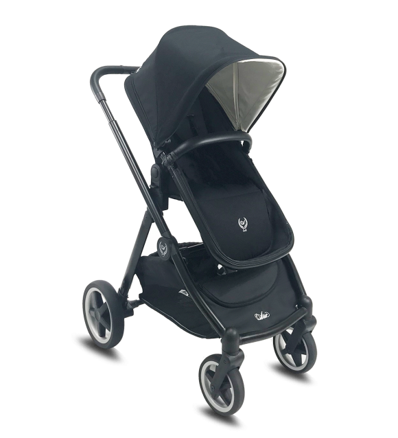 Cochecito duo Arrue OBE con plastico de lluvia