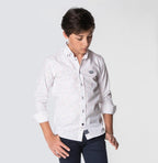 Camisa Spagnolo 4644 boton popelín estampado