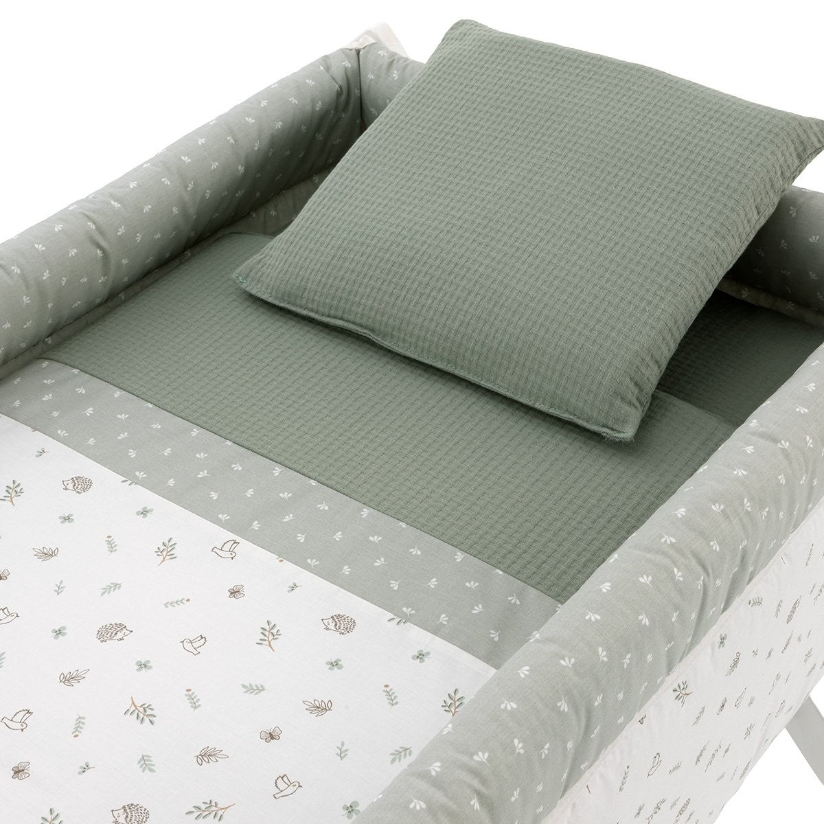 Minicuna tijera madera blanca Cambrass Calma