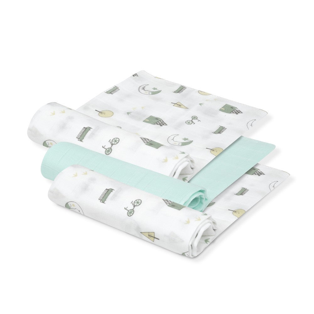 Pack 3 Gasas Interbaby Bambú