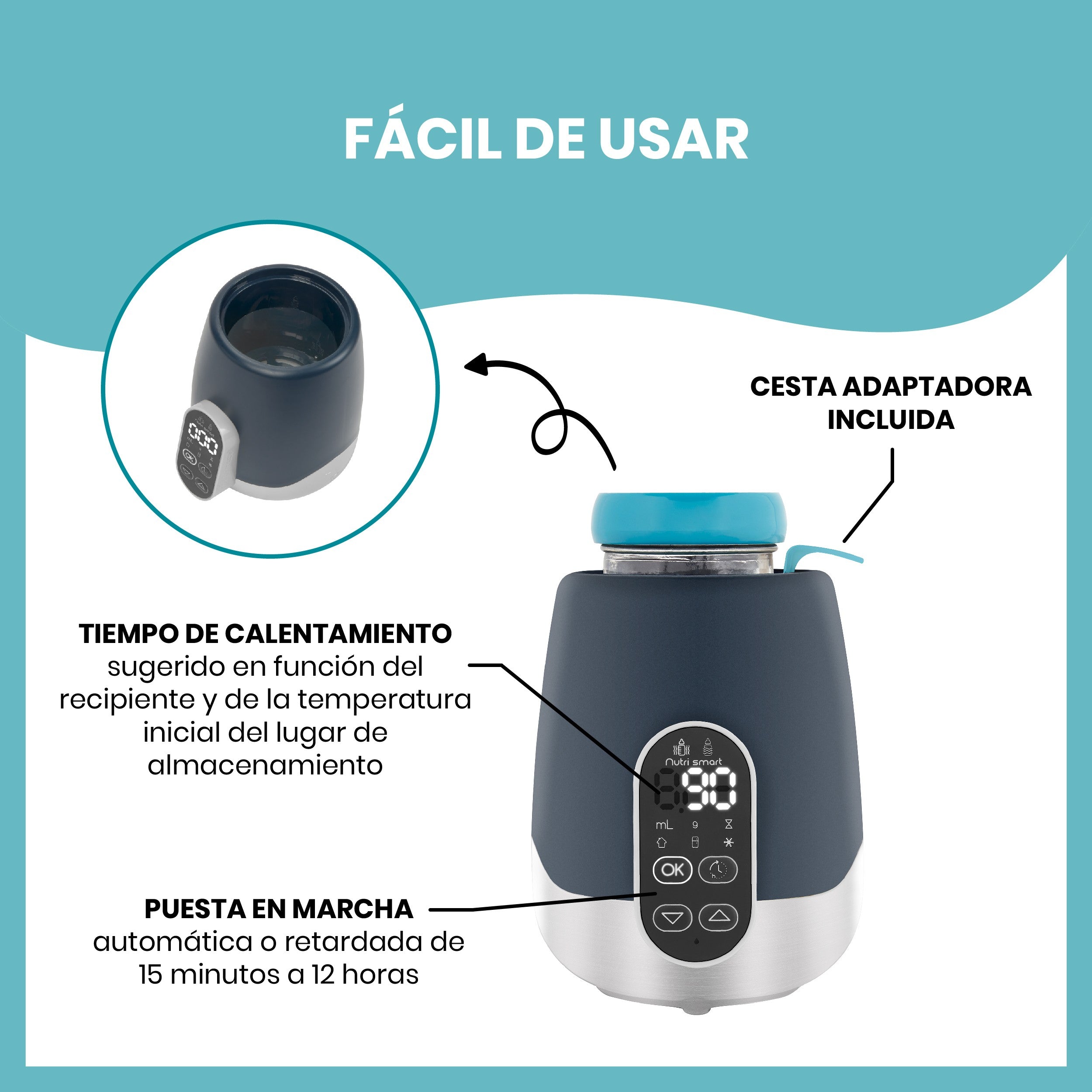 Calienta Biberon Babymoov NUTRI SMART