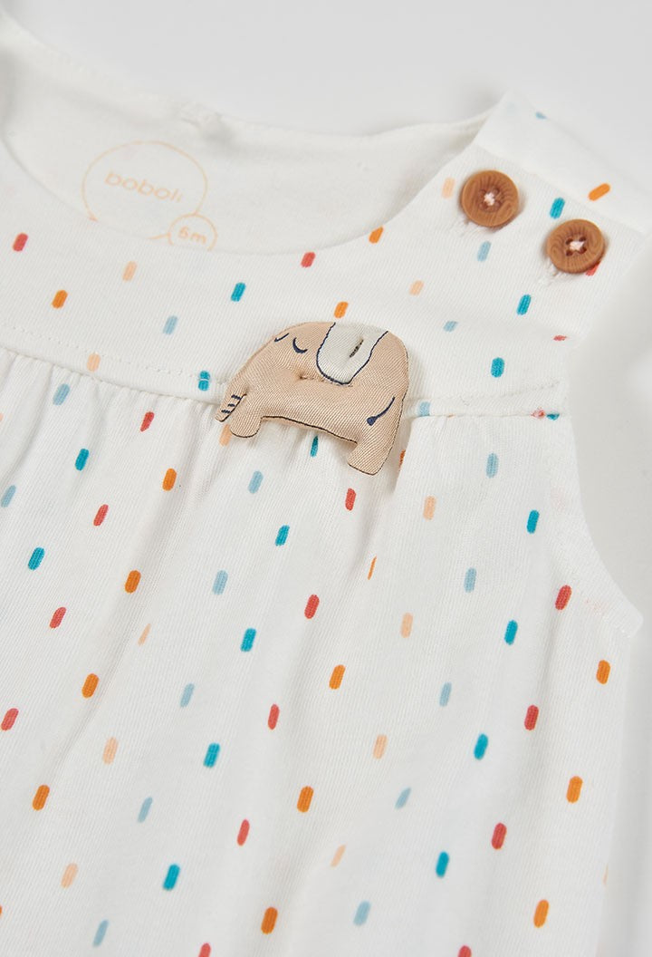 Pelele Boboli punto con estampado