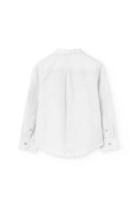 Camisa Boboli lino listada