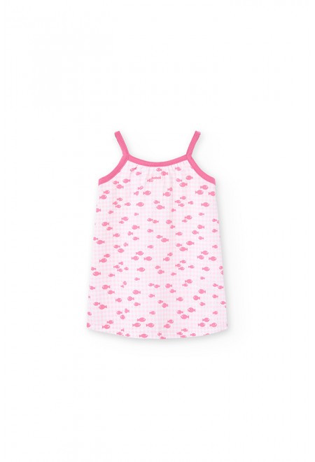 Vestido Boboli punto cuadros vichy