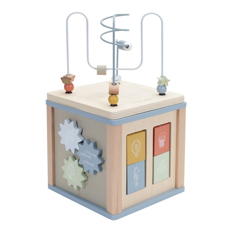 Cubo de actividades Little Dutch Ocean Azul