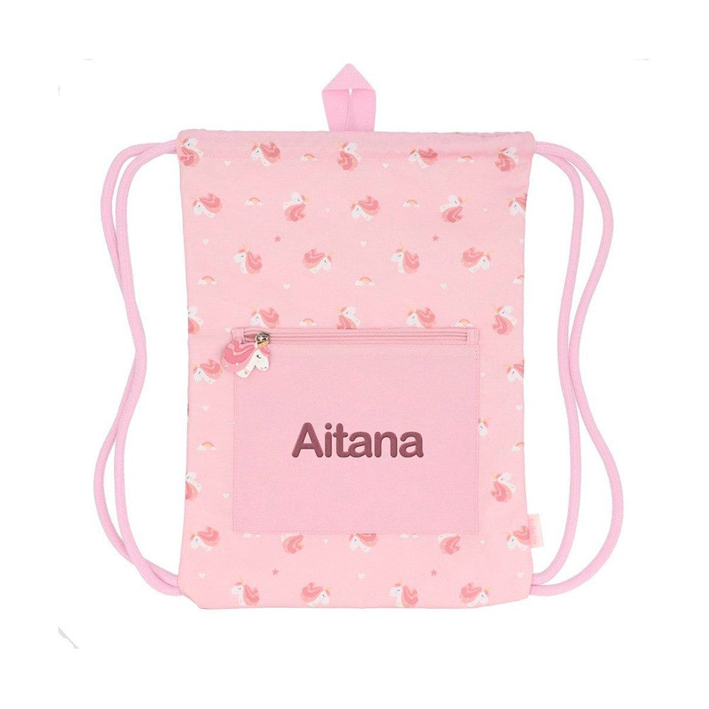 Mochila Saco Impermeable Tutete Magical Unicorn Personalizable