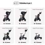 Triciclo plegable Qplay Rito Deluxe Negro