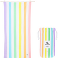 Toalla DOCK & BAY anti arena SUMMER RAINBOW PASTEL XL